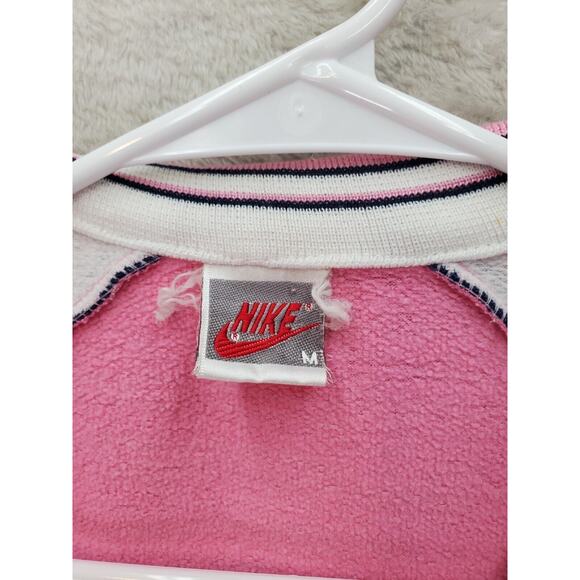 Nike Jacket Junior Medium Pink Fleece Long Sleeve Elastic Hem Logo‎ Full Zipper - Picture 7 of 7